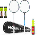 Professional Carbon Fiber Badminton Rackets for Backyards - Dual Set