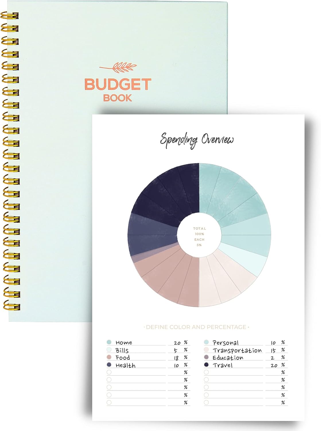 12-Month Budget Book by Lamare - Master Your Finances