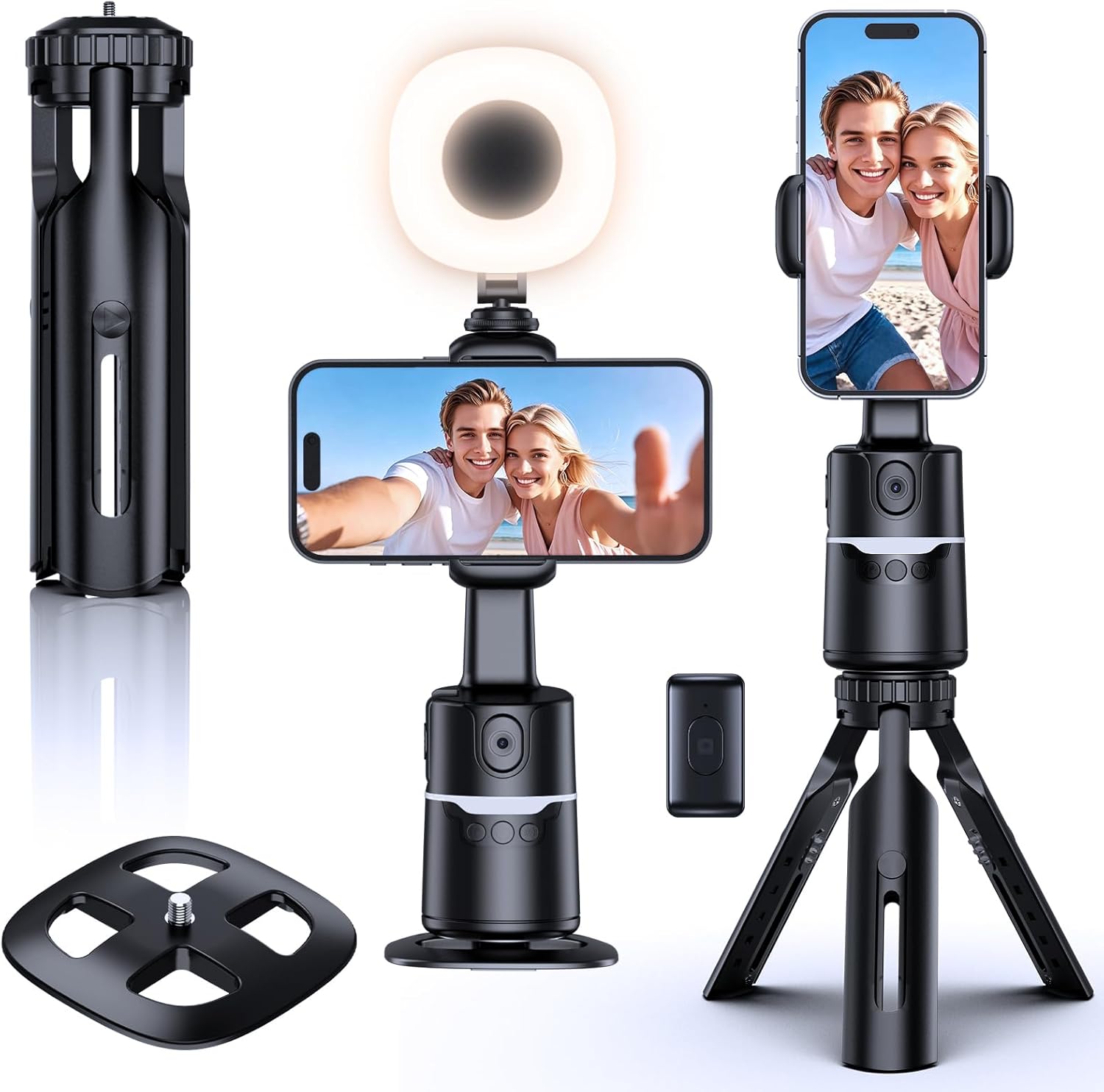 UBeesize Auto Face Tracking Tripod for Seamless Vlogging