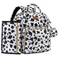 Diaper Bag Backpack 35L Quilted Travel Bag for Baby - Cow