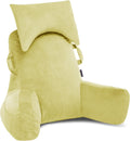 Portable Reading Pillow with Headrest for Bed Sitting Up - Comfortable