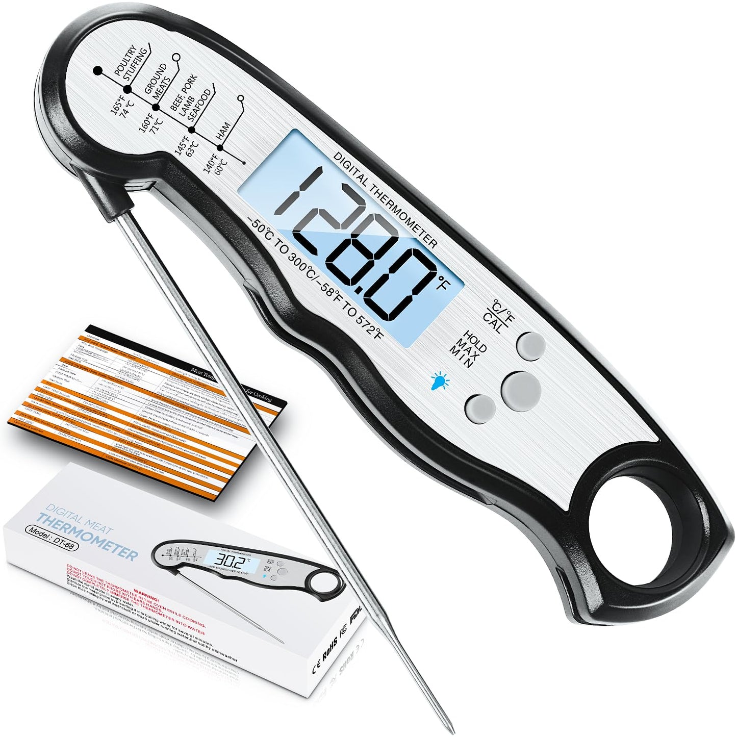 Waterproof Instant Read Meat Thermometer | ImSaferell