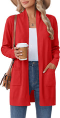 Women Long Cardigan Sweater Lightweight Open Front Duster