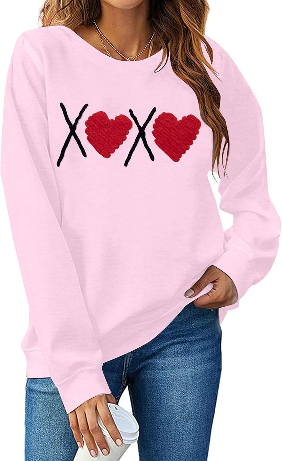 Heart Graphic Love Sweatshirt | HEBBE