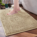 SONORO KATE Chenille Bathroom Rug 36x24 in - Soft Absorbent Bath Mat