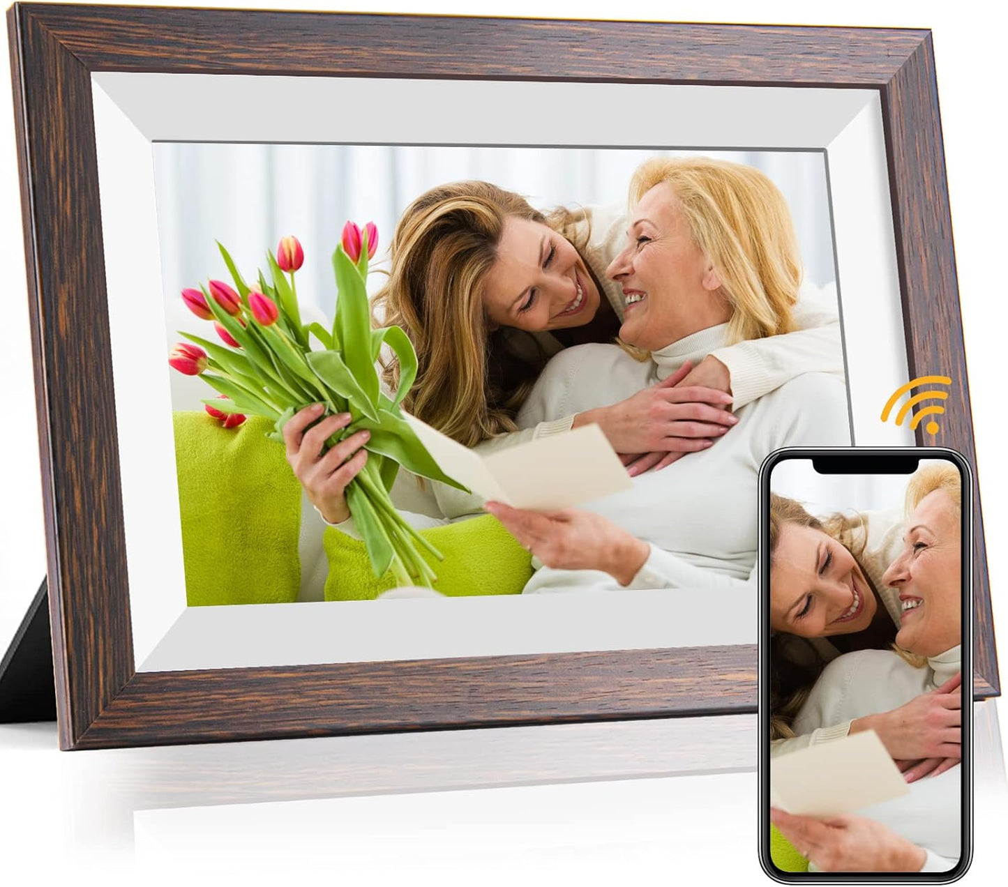 Frameo Digital Picture Frame 10.1 Inch with WiFi and Touch Screen