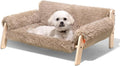 MEWOOFUN Cat Couch Bed for Indoor Cats - Elevated Cozy Sofa