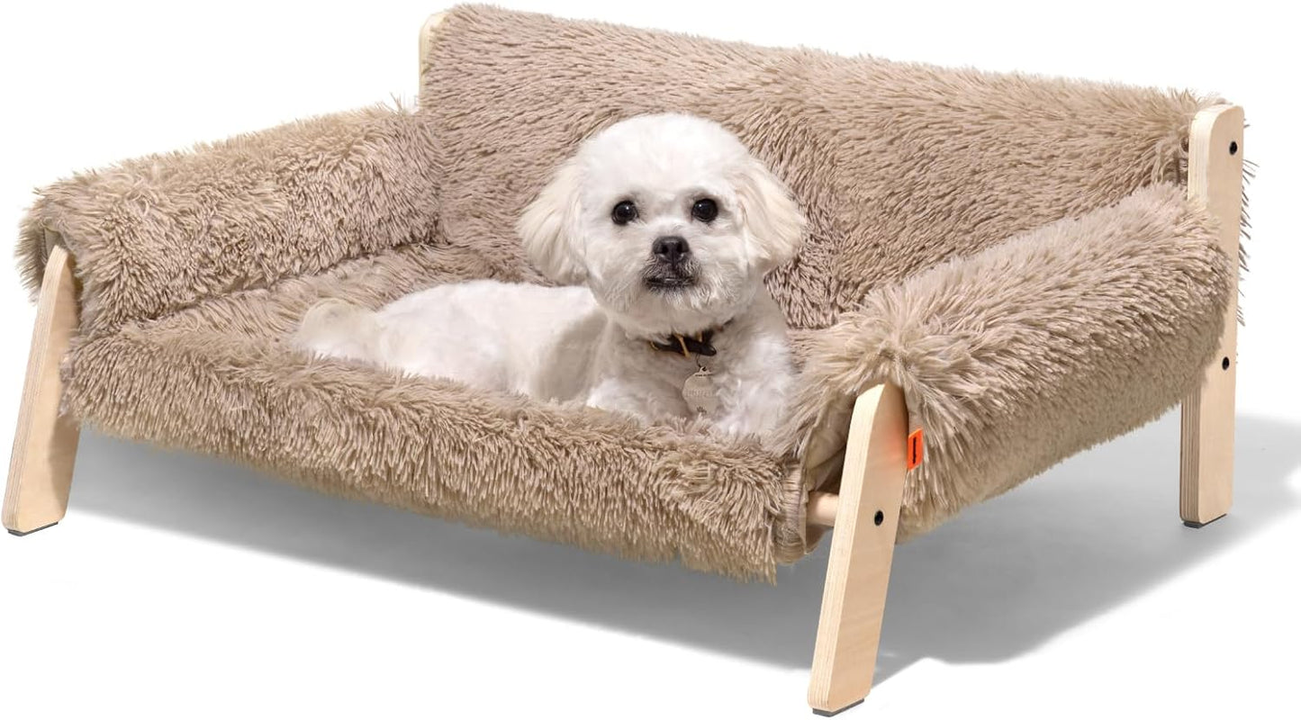 MEWOOFUN Cat Couch Bed for Indoor Cats - Elevated Pet Sofa