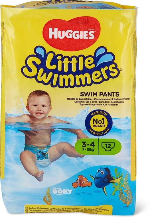 Huggies Little Swimmers - Small (15-34lb.), 12-Count: Leak-proof Swim Pants