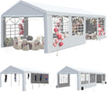 GARTOO 10 ft x 30 ft Canopy Party Tent & Carport - Heavy Duty Event