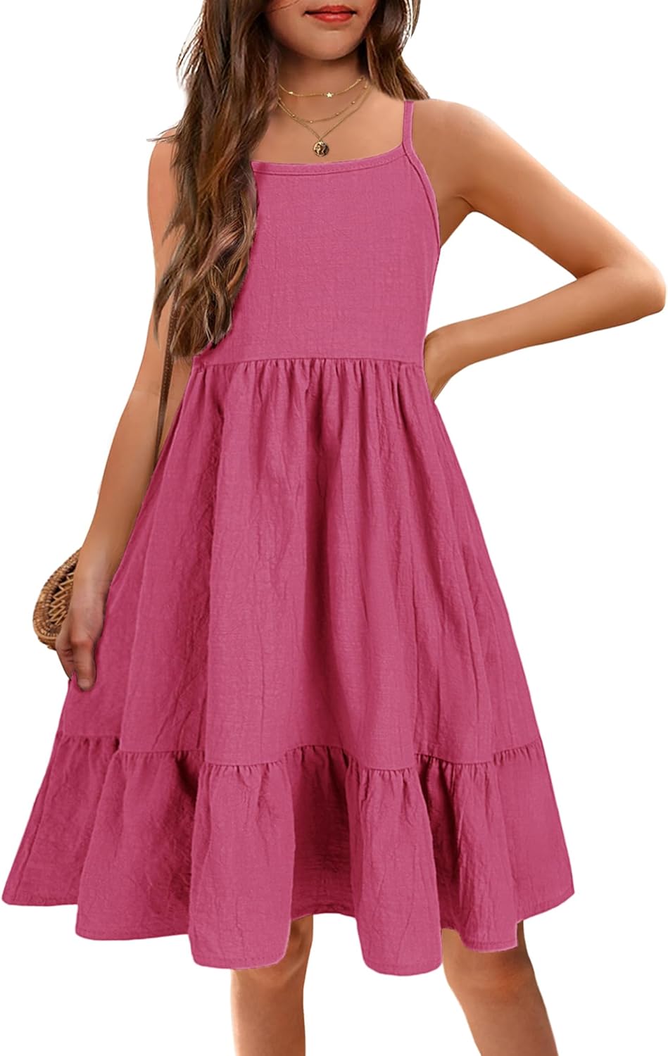 Arshiner Girl's Summer Sundress for Casual Beach Fun