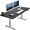 60 x 30 in Electric Standing Desk with Memory - Black Top Gray Frame