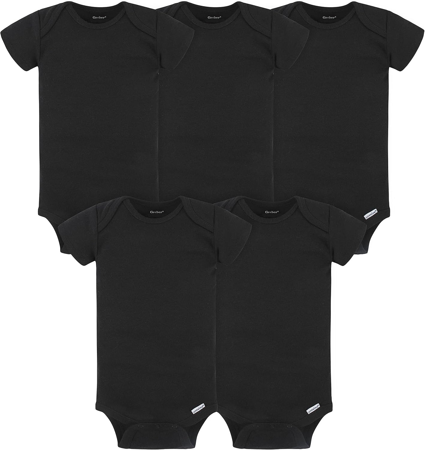 Gerber Baby 5-Pack Onesie Bodysuits - Soft and Durable!