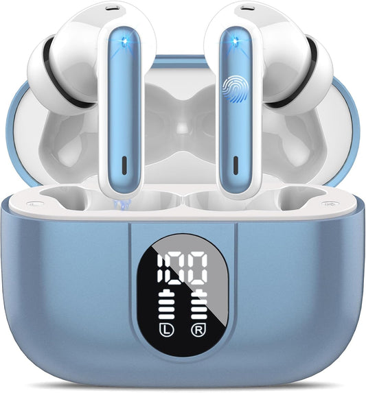 Csasan Wireless Earbuds: HiFi Stereo Sound, 40H Playtime, IP7 Waterproof