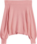 ZAFUL Off Shoulder Knit Sweater for Women - Cozy Pullover Top