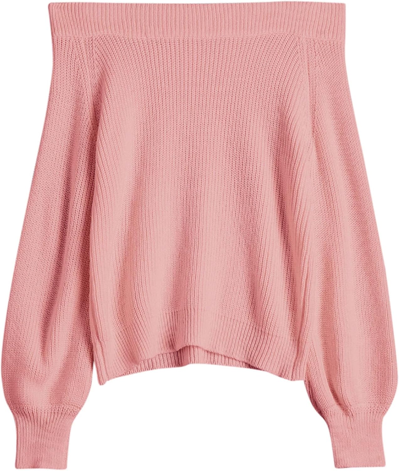 ZAFUL Off Shoulder Knit Sweater for Women - Cozy Pullover Top