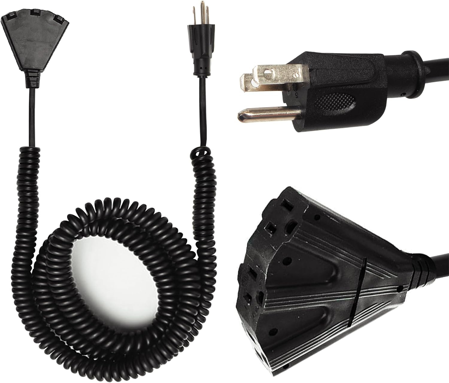 Iron Forge Cable 22 ft Coiled Extension Cord for Outdoor Use