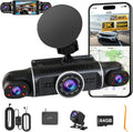 4 Channel Dash Cam Front Rear Inside 360 2K FHD - Complete Car