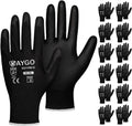 KAYGO Safety Work Gloves PU Coated KG11PB - Breathable Grip for Light