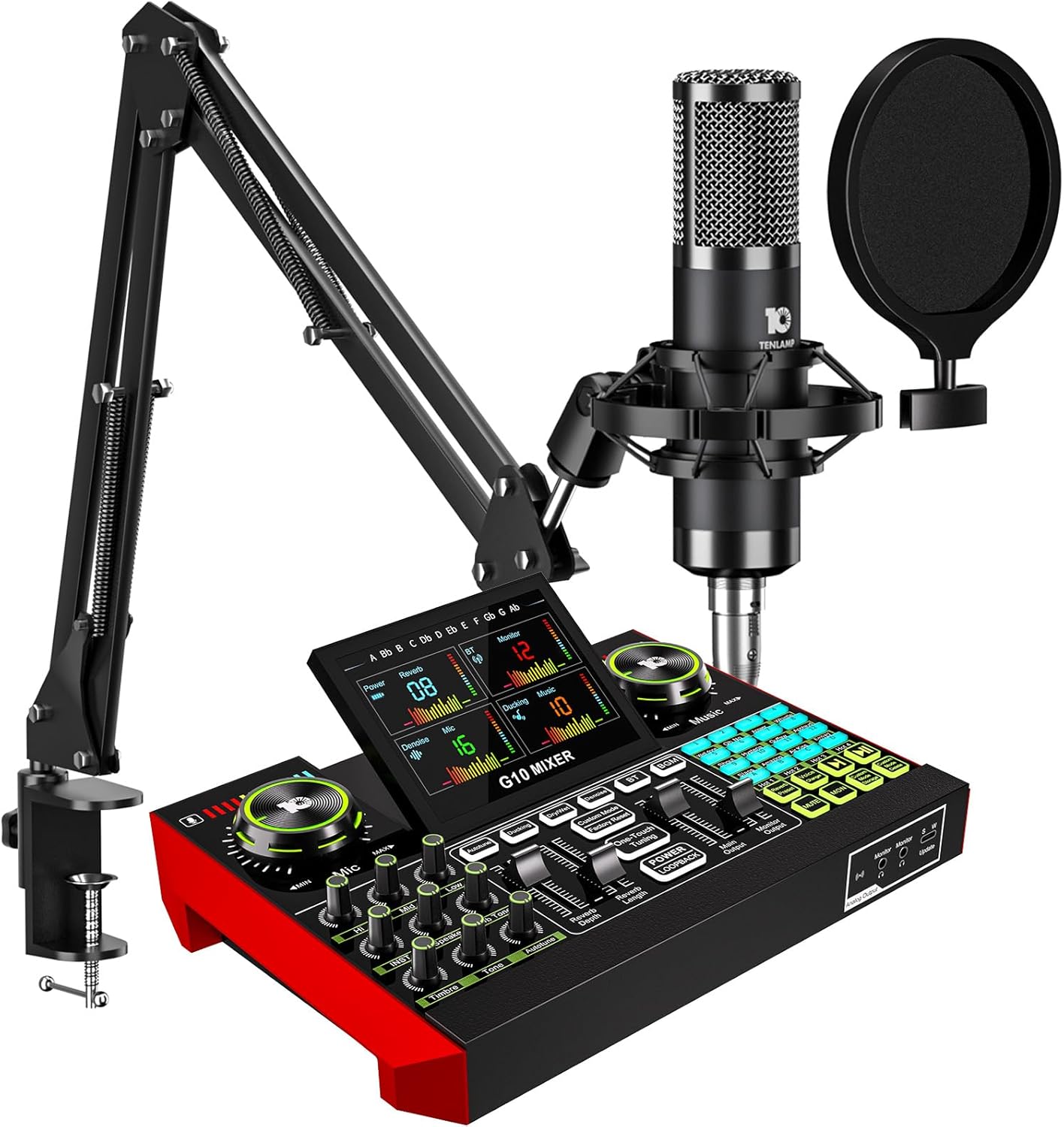 Podcast Equipment Bundle with 3.5mm Microphone for Streaming
