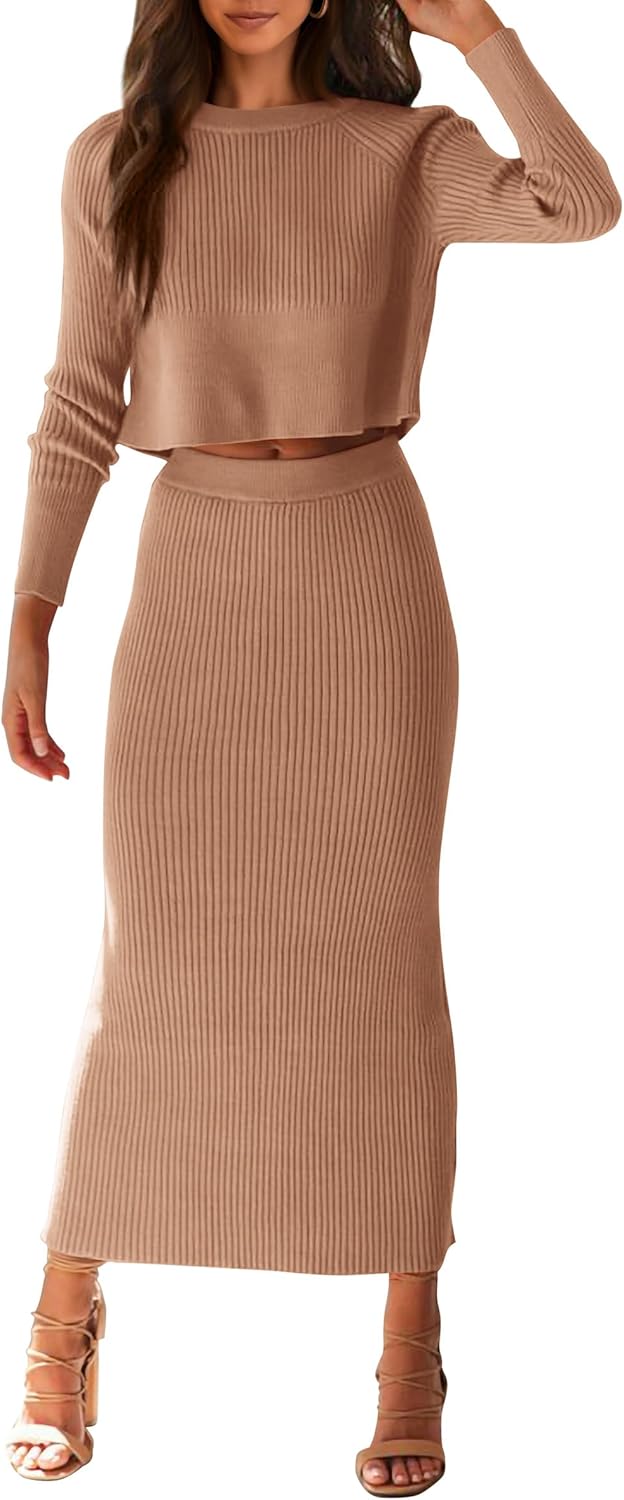 PRETTYGARDEN Women's Spring Fall 2 Piece Sweater Set Review