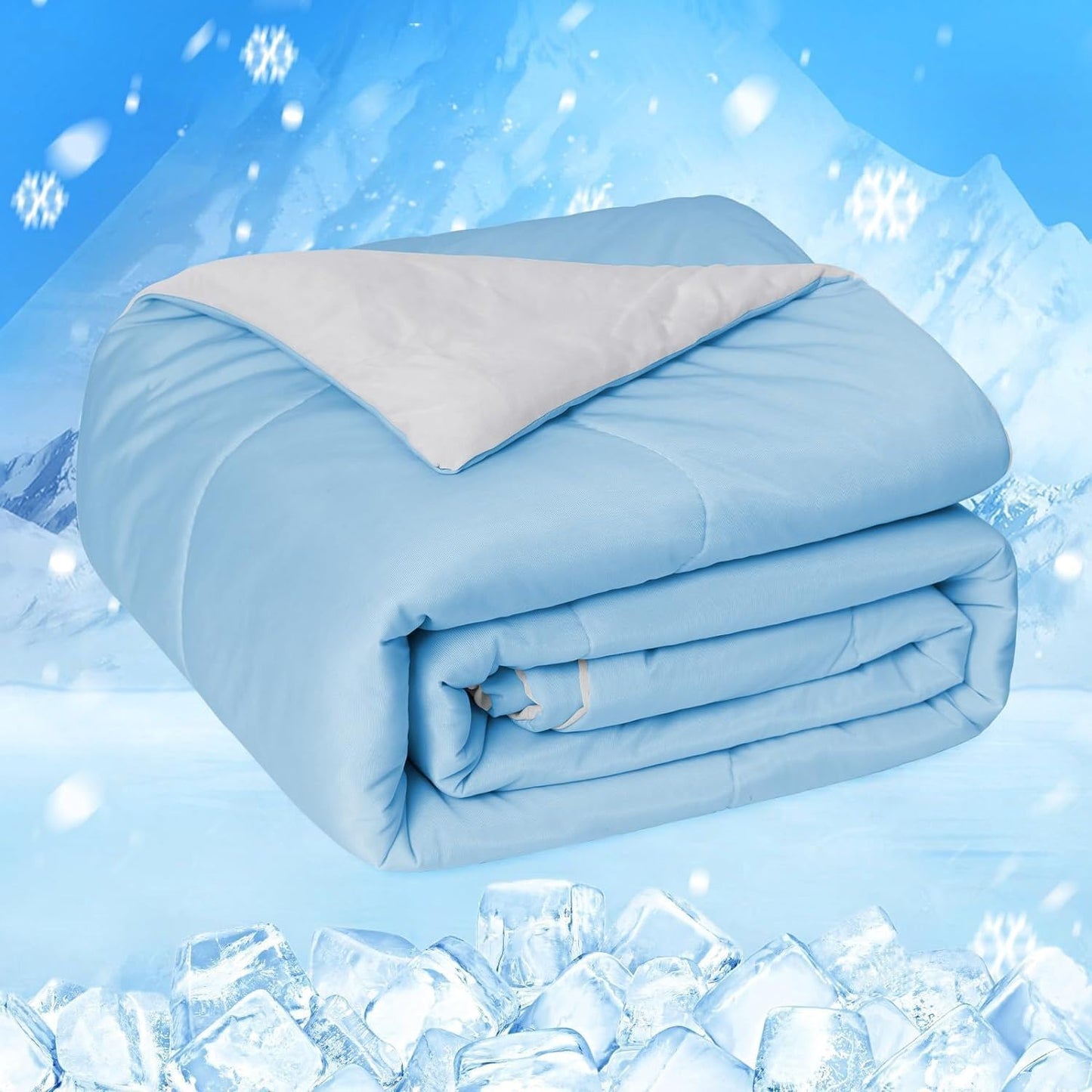 HOMFINE Cooling Comforter Twin Size for Hot Sleepers and Night Sweats