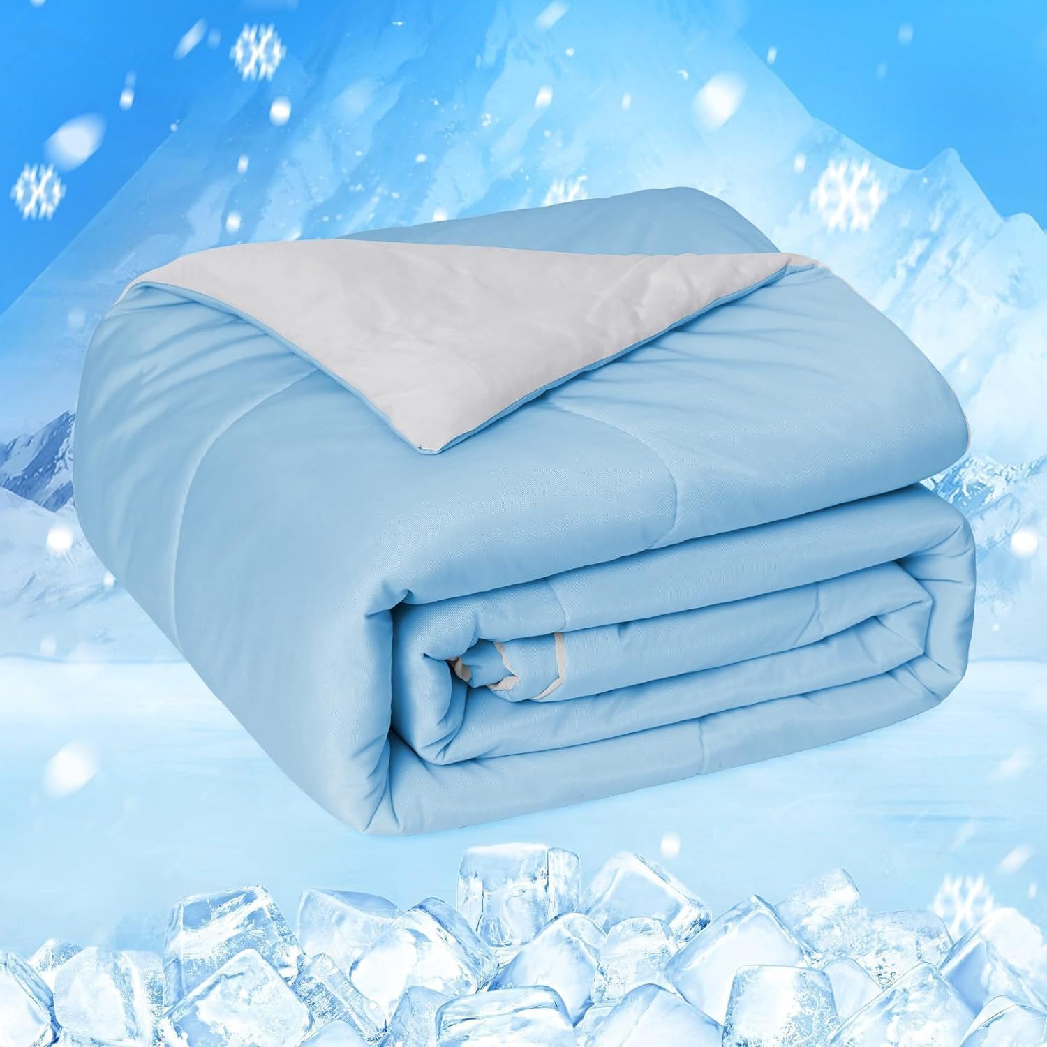 HOMFINE Cooling Comforter Twin Size for Hot Sleepers and Night Sweats