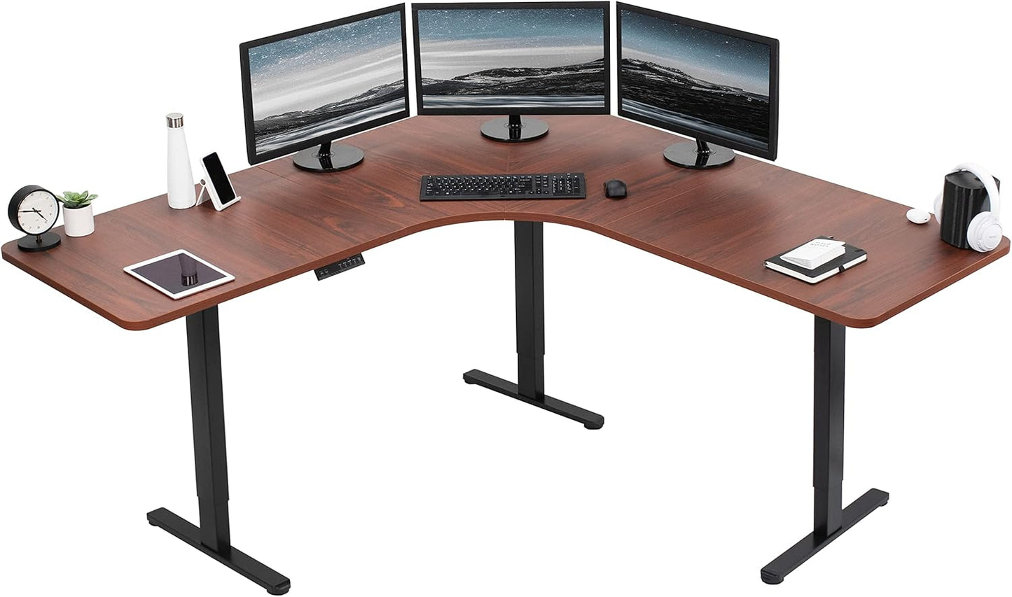 VIVO Electric Height Adjustable L-Shaped Stand Up Desk Review
