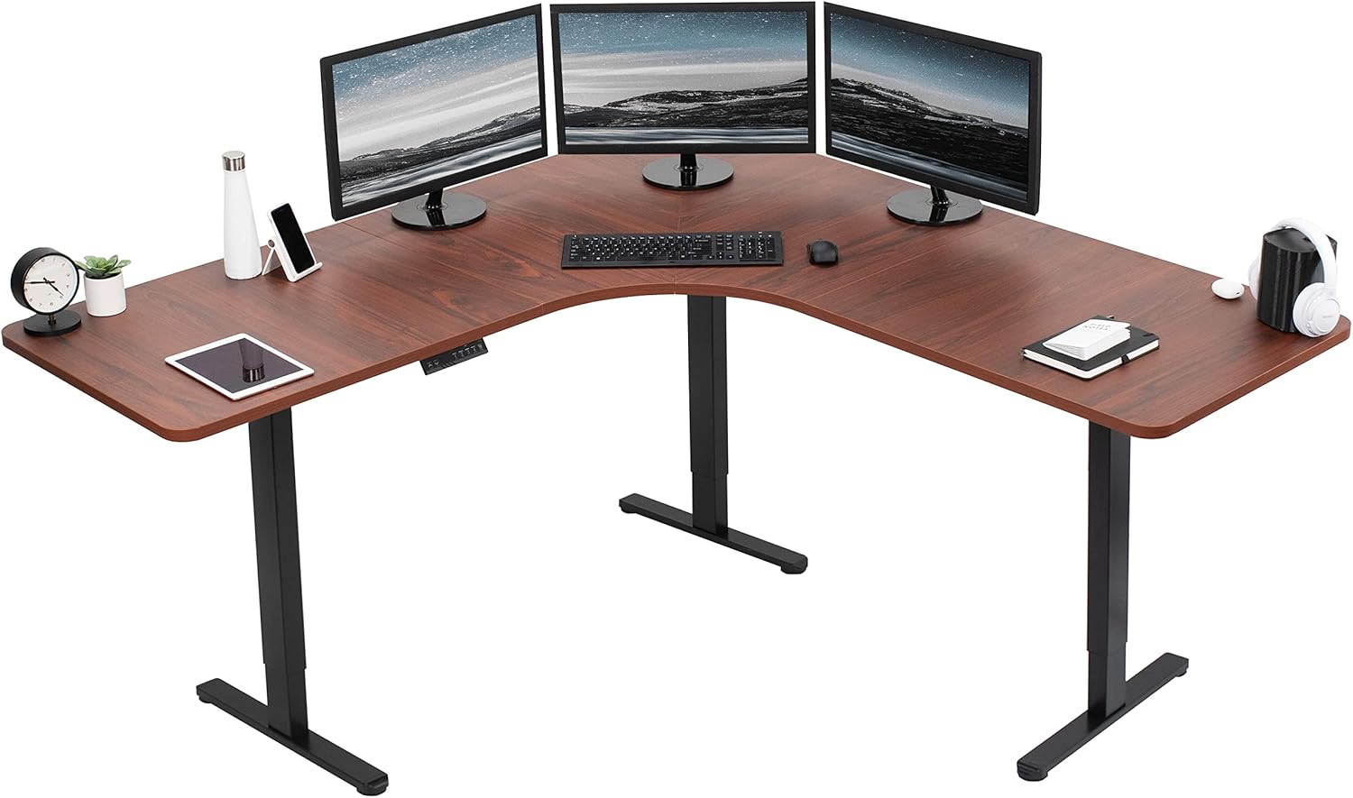VIVO Electric Height Adjustable L-Shaped Stand Up Desk Review