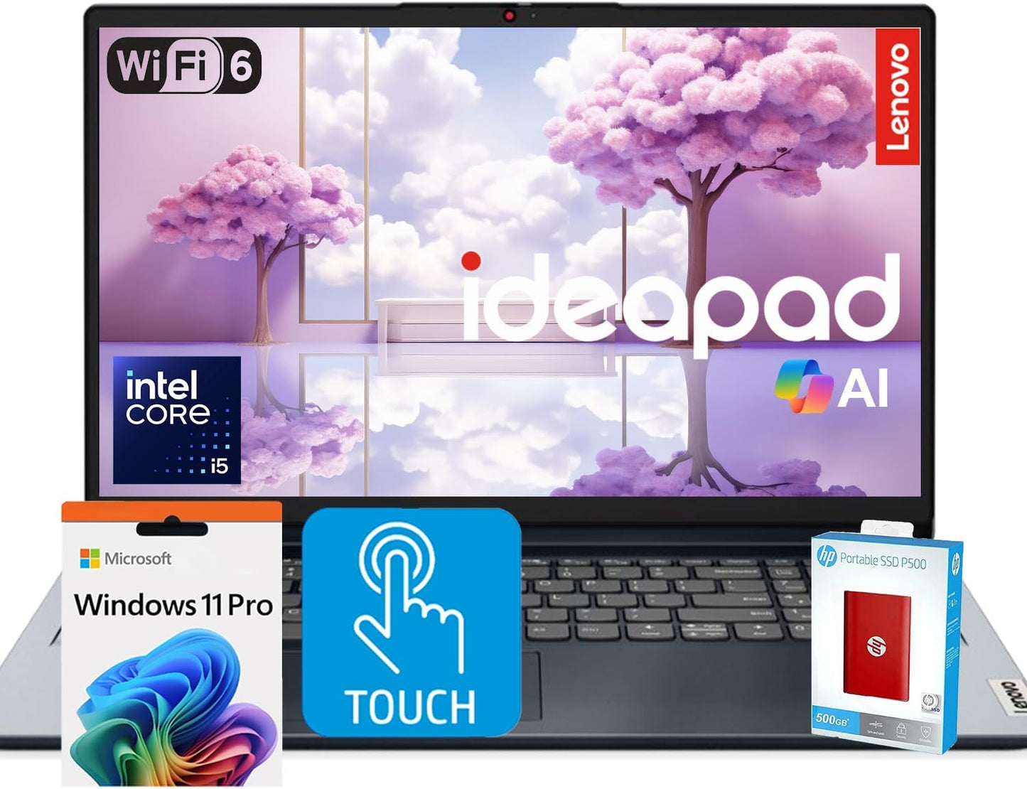 Lenovo IdeaPad Premium Series Laptop with 15.6 FHD Touchscreen