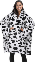 Cow Print Hoodie Blanket - Ultimate Cozy Gift!