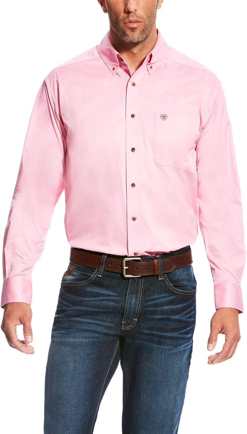 Ariat Mens Solid Twill Shirt for Comfort and Performance