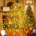 2025 Christmas Tree Lights with Voice Control - Warm White Waterfall