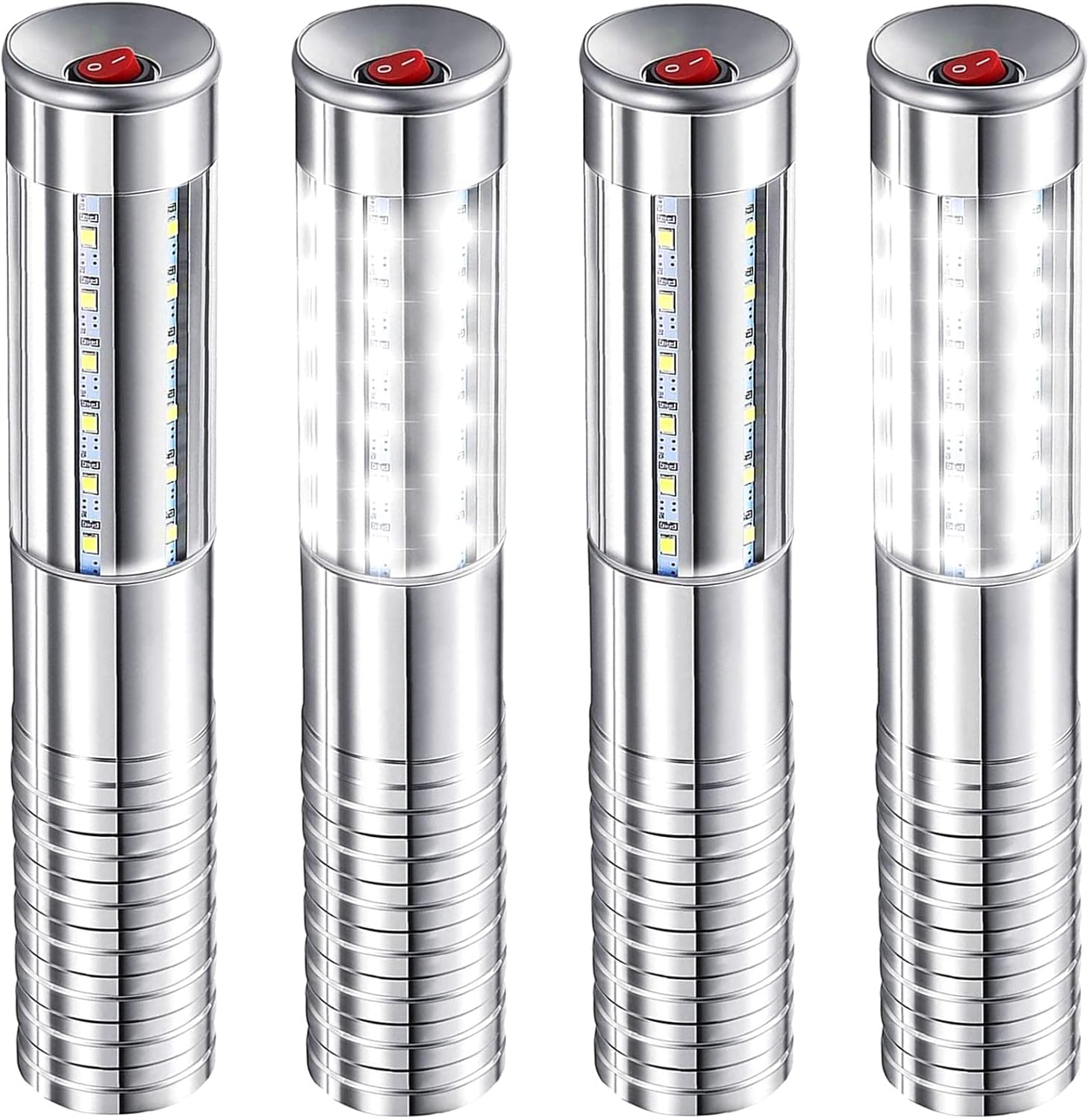 LED Strobe Baton Light Set for Parties and Events - 4 Pack