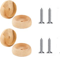 ALAZCO Wooden Closet Pole Holders - Solid Wood Design for Easy Organization