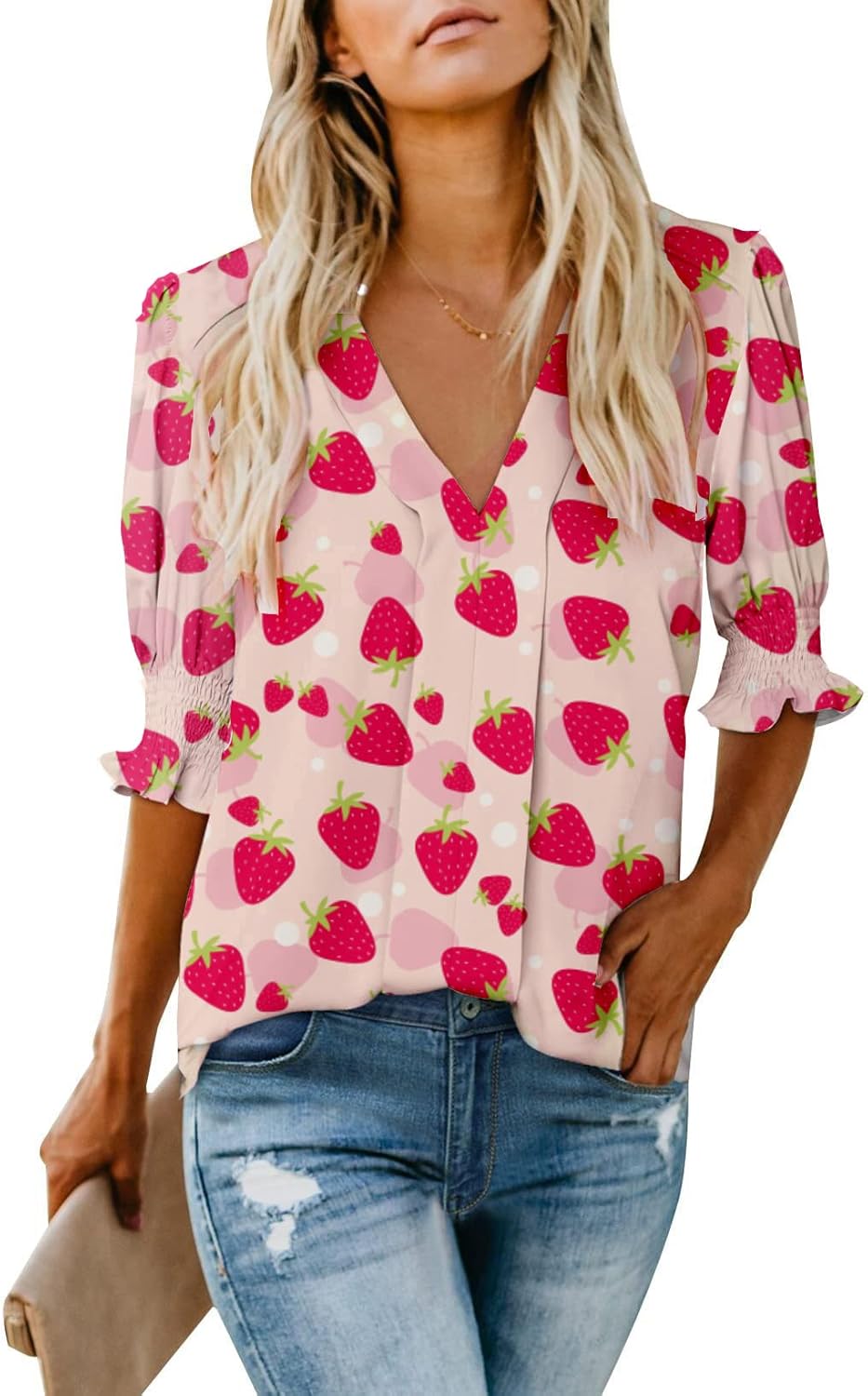 Thanksgiving Blouses for Women: Dressy Tops with Smocked Sleeves