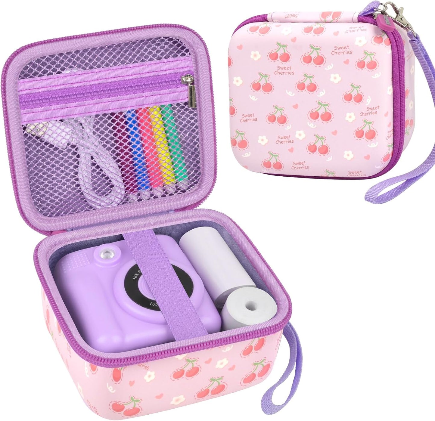 Organize Toddler Digital Prints: Light Purple Camera Case