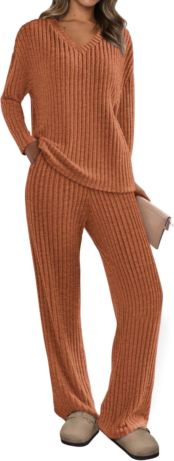 PRETTYGARDEN 2 Piece Lounge Set for Women - Comfy Pajamas