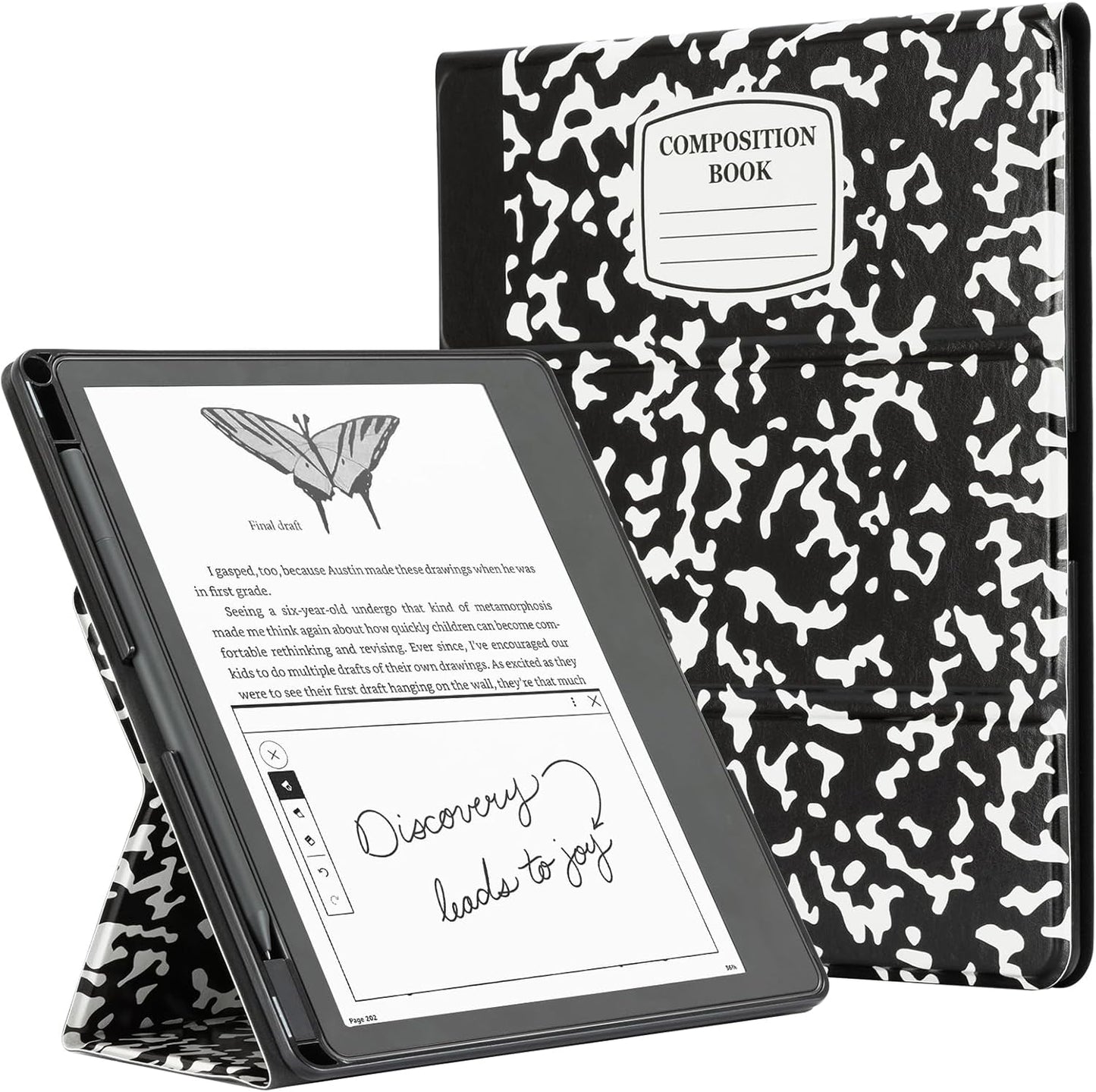 CoBak Stand Case for Kindle Scribe - Premium Folio Leather Cover