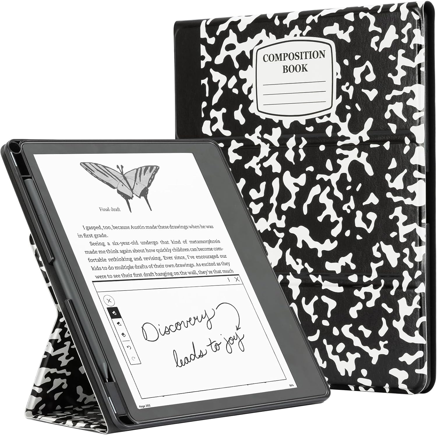 CoBak Stand Case for Kindle Scribe - Premium Folio Leather Cover