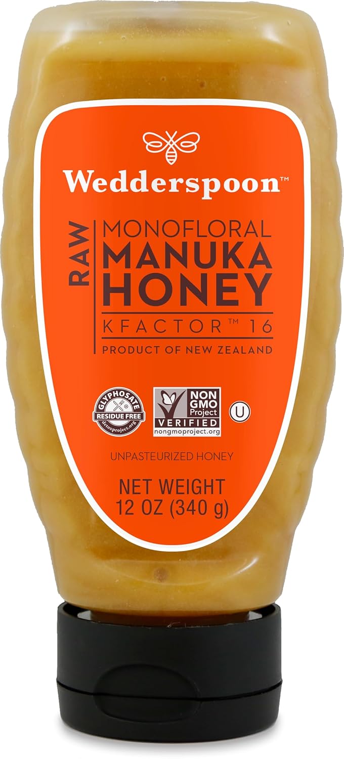 Wedderspoon Raw Manuka Honey - Unpasteurized Superfood Delight