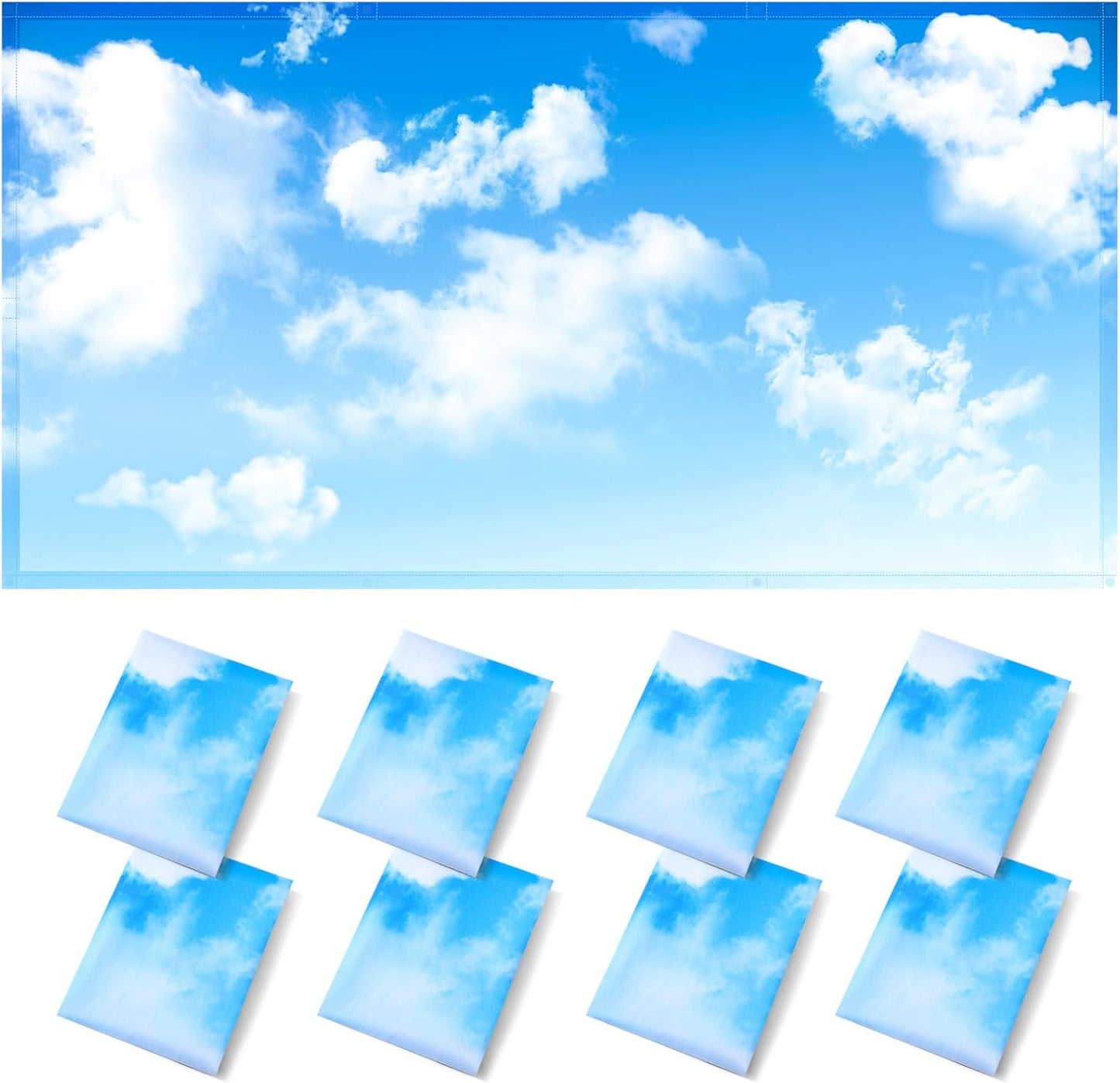 8 Pcs Fluorescent Light Covers for Ceiling Lights - 4 x 2 Feet