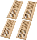 4 Pcs Pack Hardwood White Oak Floor Register 4x12 in - Solid Oak Vent
