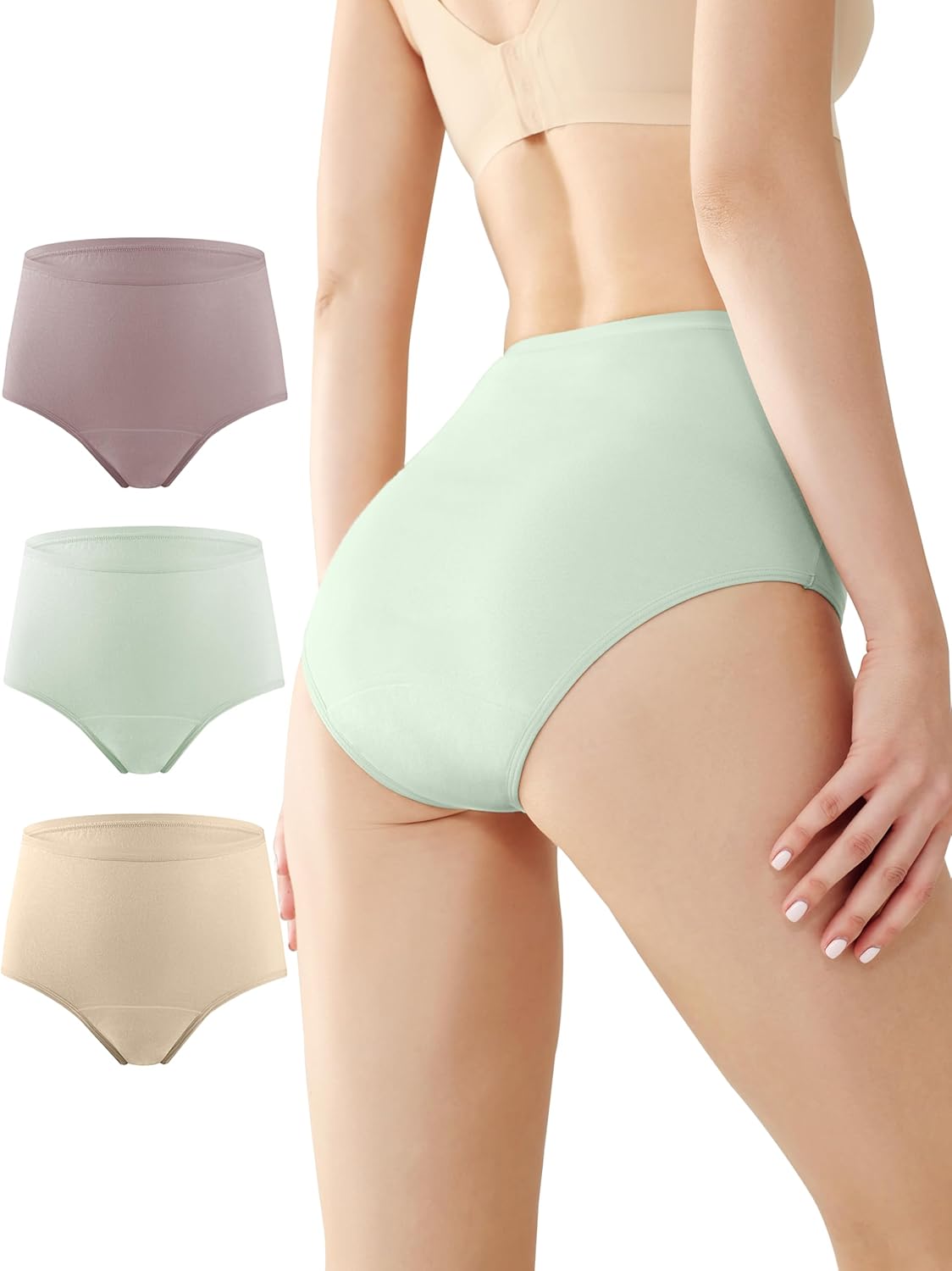 Leak Proof Incontinence Underwear for Women by Battewa - 3-Pack