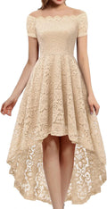 Dressystar Women's Lace Hi-Lo Off Shoulder Cocktail Dress Review