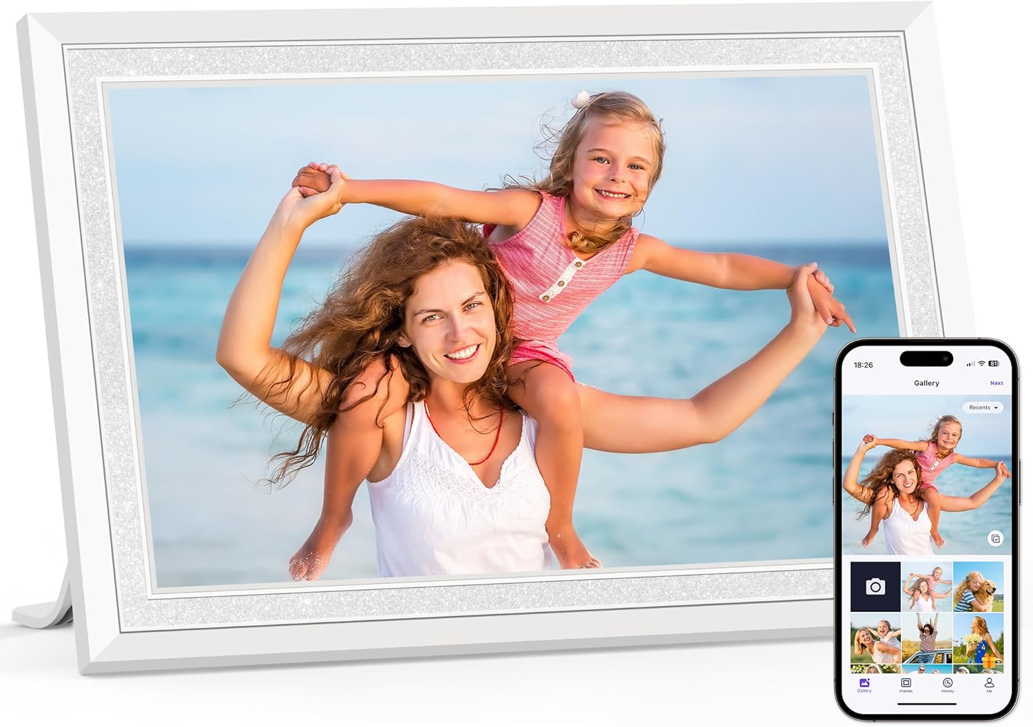 Uhale 10.1 Inch Digital Picture Frame for Instant Sharing