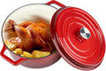 Miereirl 6.5 Quart Enameled Dutch Oven Pot - Versatile Family Cooker