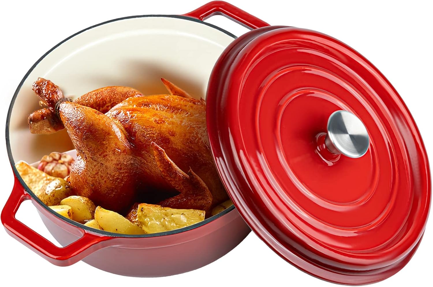 Miereirl 6.5 Quart Enameled Dutch Oven for Versatile Cooking