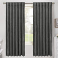 Grey Velvet Blackout Curtains for Bedroom and Living Room