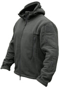 Men's Military Tactical Fleece Hooded Jacket - Windproof, 7 Pockets